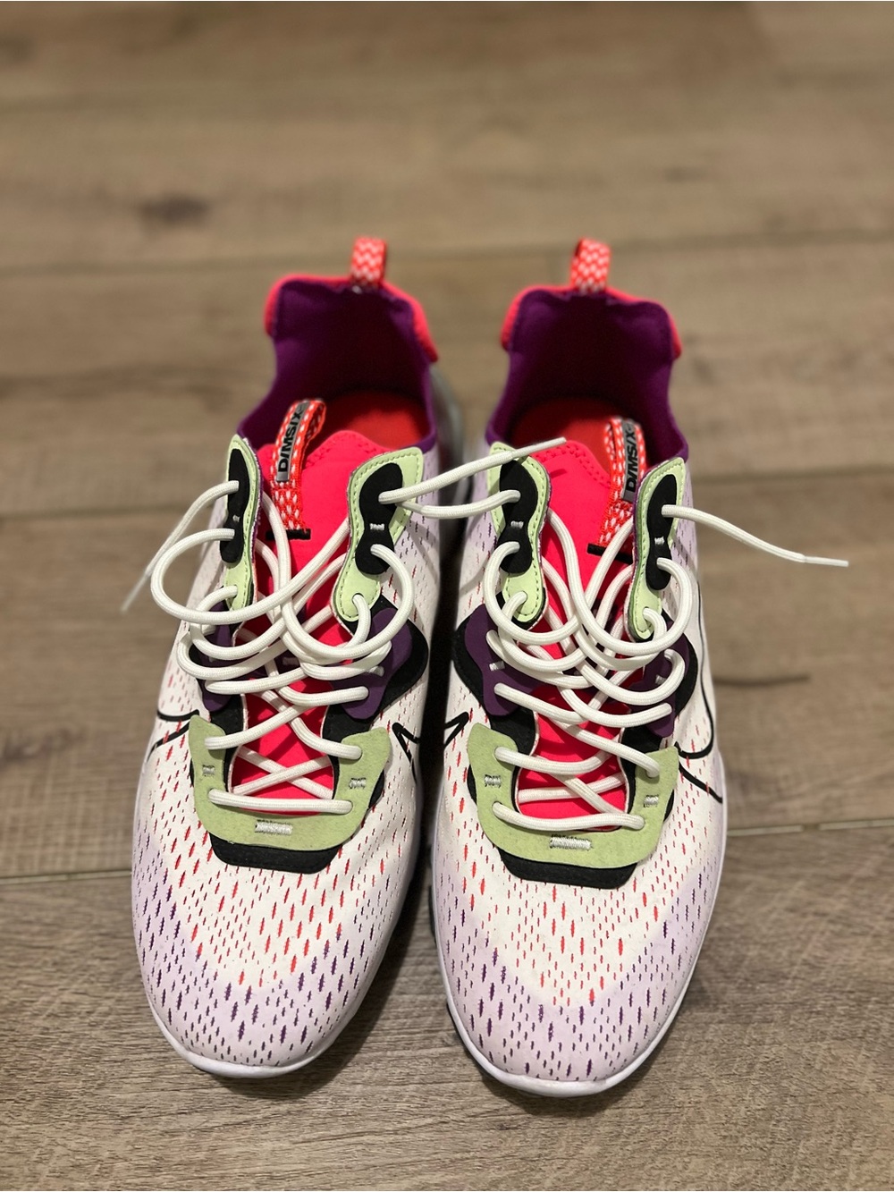 Men’s Nike React Vision
Barely Volt Laser Crimson
Only worn a couple of times!